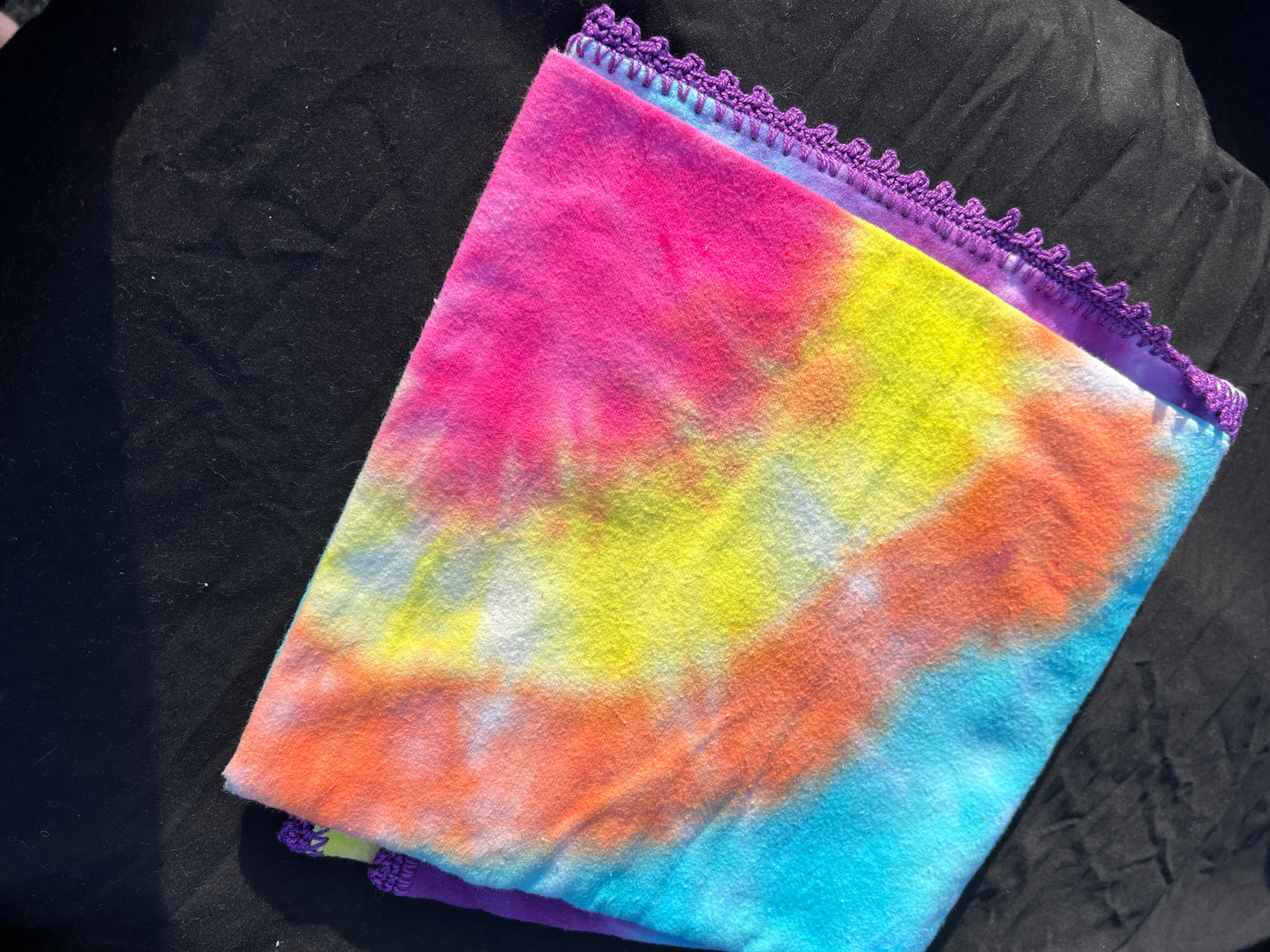 Tie Dyed Flannelette Baby Wraps