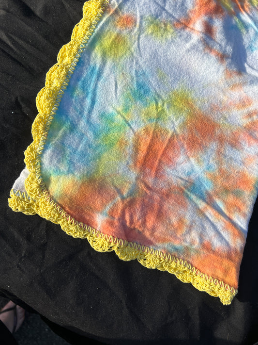 Tie Dyed Flannelette Baby Wraps